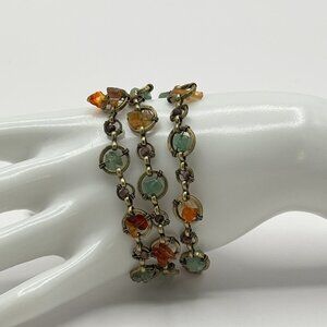 Multi Strand Bracelet w/ Semi-precious gemstone chips